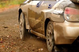 Brad Hayosh / Keegan Helwig Subaru WRX STi on SS13, Trouble.