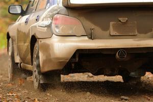 Brad Hayosh / Keegan Helwig Subaru WRX STi on SS13, Trouble.