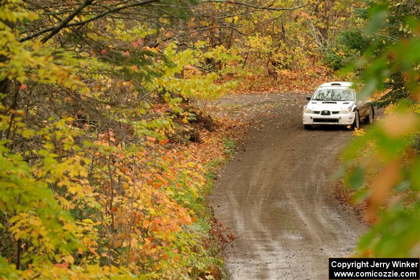 Brad Hayosh / Keegan Helwig Subaru WRX STi on SS13, Trouble.