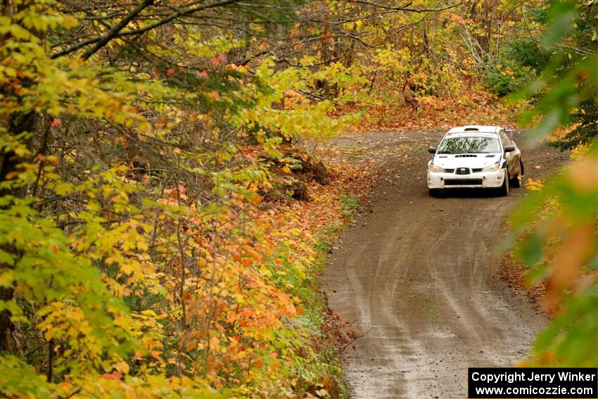 Brad Hayosh / Keegan Helwig Subaru WRX STi on SS13, Trouble.