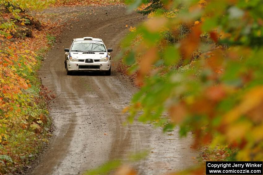 Brad Hayosh / Keegan Helwig Subaru WRX STi on SS13, Trouble.