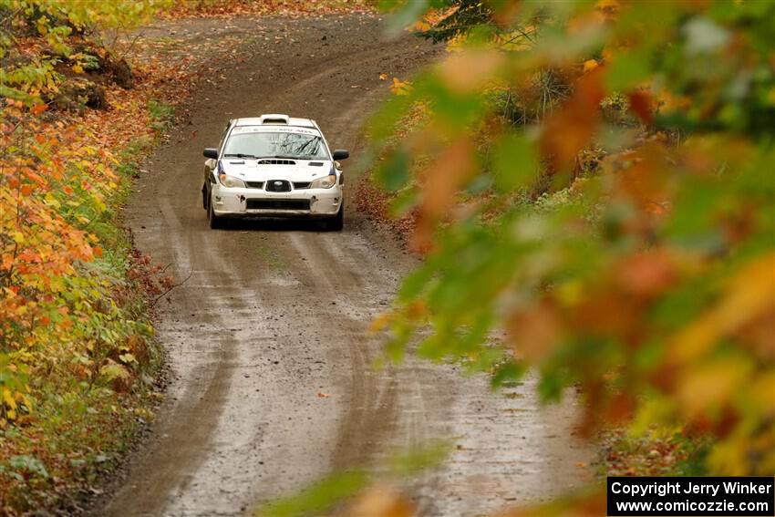 Brad Hayosh / Keegan Helwig Subaru WRX STi on SS13, Trouble.