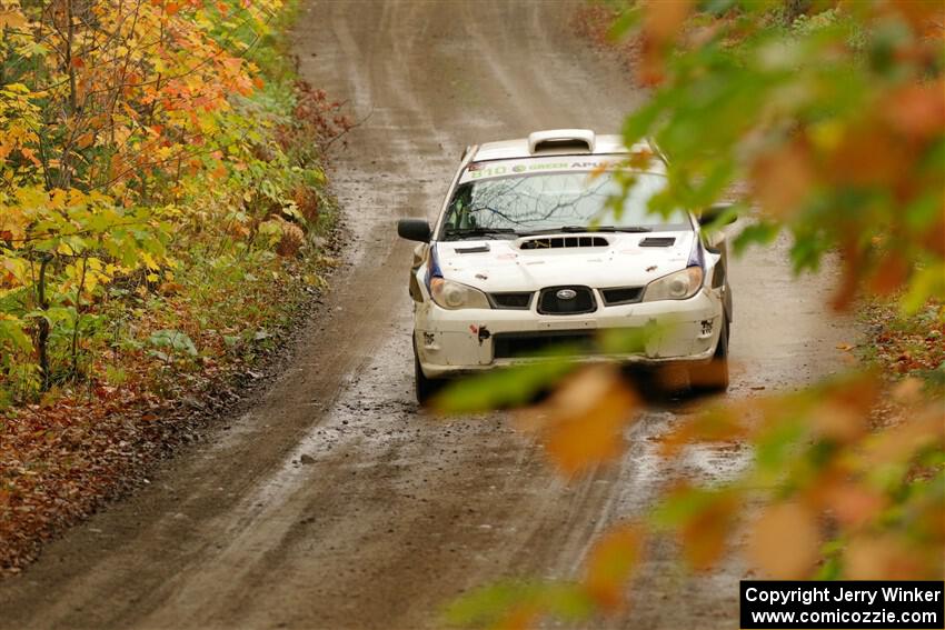 Brad Hayosh / Keegan Helwig Subaru WRX STi on SS13, Trouble.