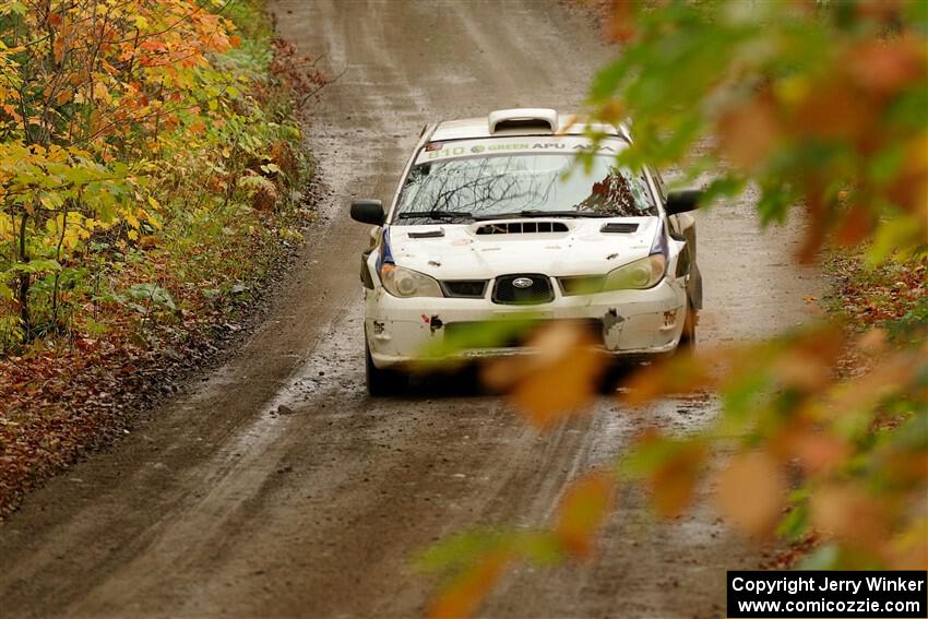 Brad Hayosh / Keegan Helwig Subaru WRX STi on SS13, Trouble.