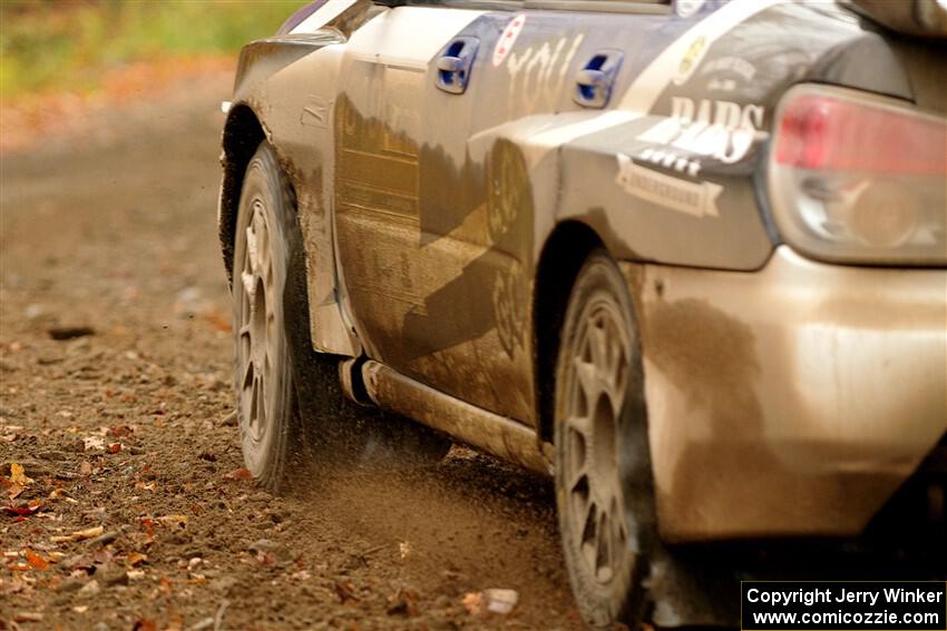 Brad Hayosh / Keegan Helwig Subaru WRX STi on SS13, Trouble.