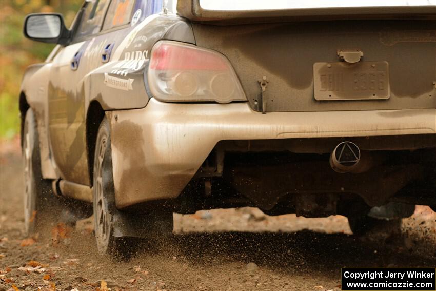 Brad Hayosh / Keegan Helwig Subaru WRX STi on SS13, Trouble.