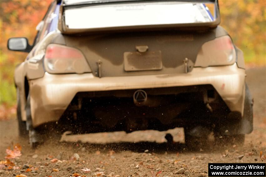 Brad Hayosh / Keegan Helwig Subaru WRX STi on SS13, Trouble.