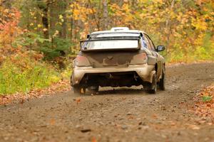 Brad Hayosh / Keegan Helwig Subaru WRX STi on SS13, Trouble.