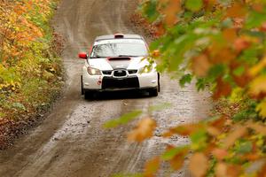 Jason Cook / Maggie Tu Subaru WRX on SS13, Trouble.