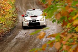 Jason Cook / Maggie Tu Subaru WRX on SS13, Trouble.