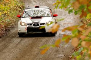 Jason Cook / Maggie Tu Subaru WRX on SS13, Trouble.