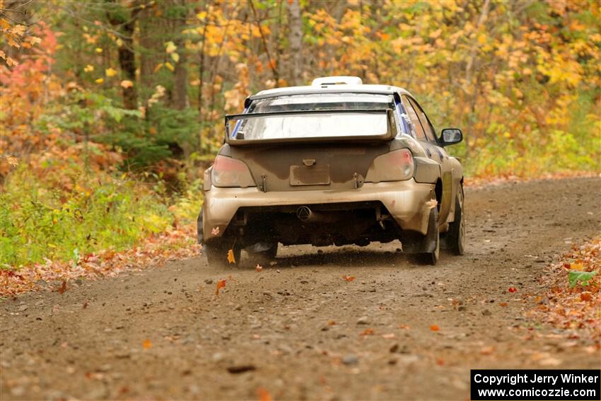 Brad Hayosh / Keegan Helwig Subaru WRX STi on SS13, Trouble.