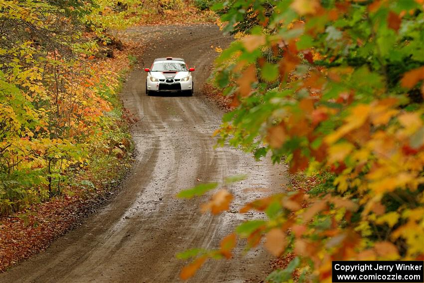 Jason Cook / Maggie Tu Subaru WRX on SS13, Trouble.