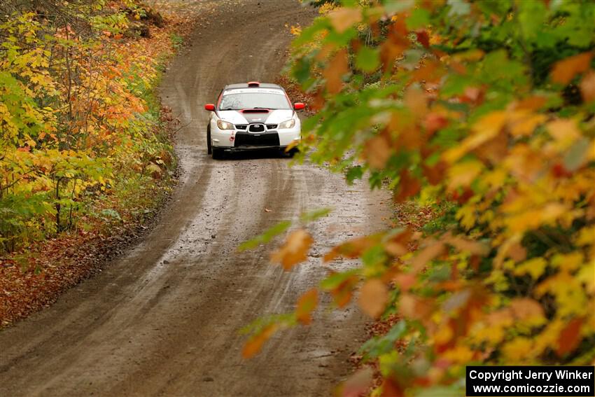 Jason Cook / Maggie Tu Subaru WRX on SS13, Trouble.