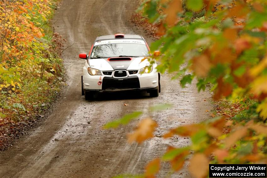 Jason Cook / Maggie Tu Subaru WRX on SS13, Trouble.