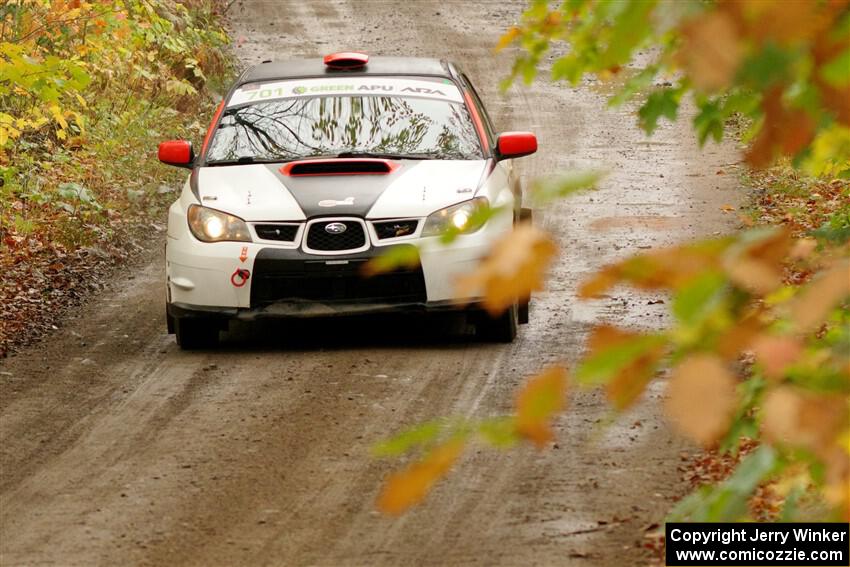 Jason Cook / Maggie Tu Subaru WRX on SS13, Trouble.