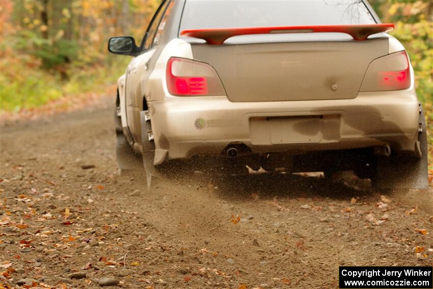 Jason Cook / Maggie Tu Subaru WRX on SS13, Trouble.