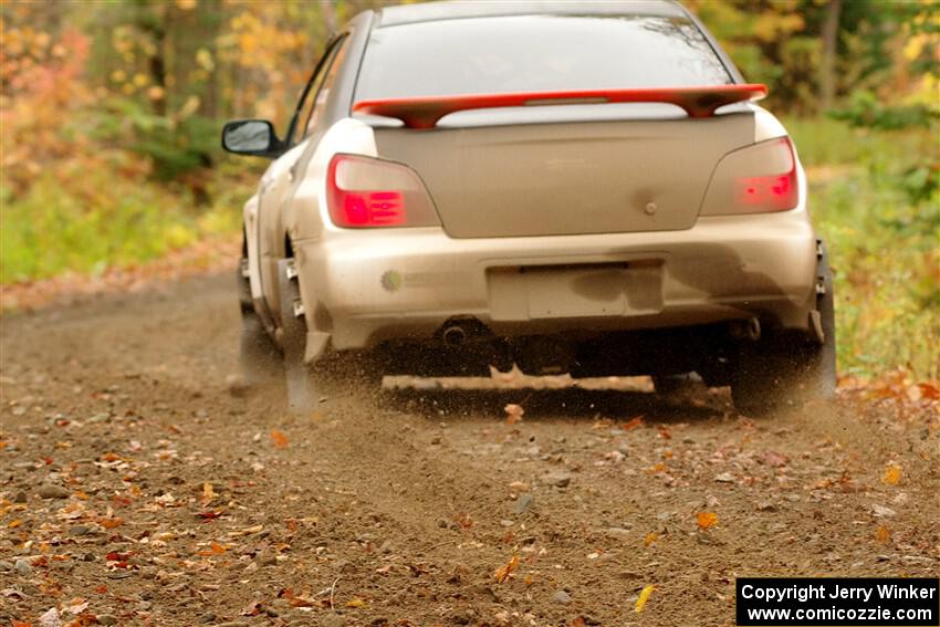 Jason Cook / Maggie Tu Subaru WRX on SS13, Trouble.