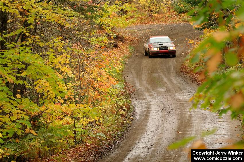 Neil CarlinSchauer / Tim Kohlmann Ford Mustang SVO on SS13, Trouble.