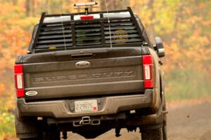 A Ford F-250 Super Duty pickup sweeps SS13, Trouble.