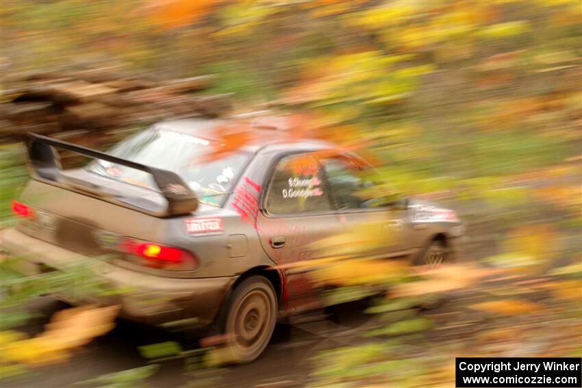 Dylan Gondyke / Ben Chuong Subaru Impreza on SS15, Double Trouble.