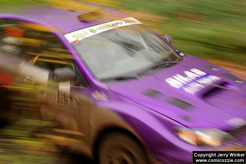 Silas Himes / Charlotte Himes Subaru WRX STi on SS15, Double Trouble.