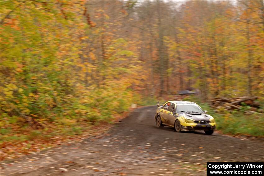 Colin Schulz / Jake Carlson Subaru WRX STi on SS15, Double Trouble.