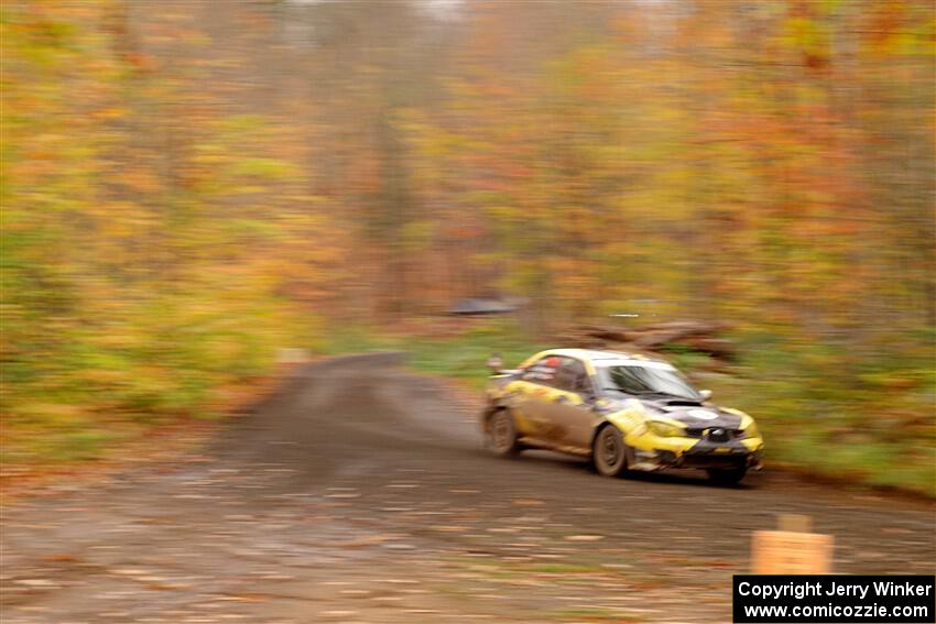 Colin Schulz / Jake Carlson Subaru WRX STi on SS15, Double Trouble.