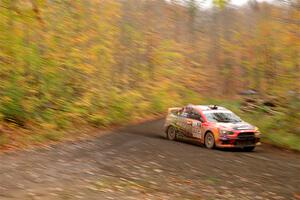 Sumit Panjabi / Michelle Rogers Mitsubishi Lancer Evo X on SS15, Double Trouble.