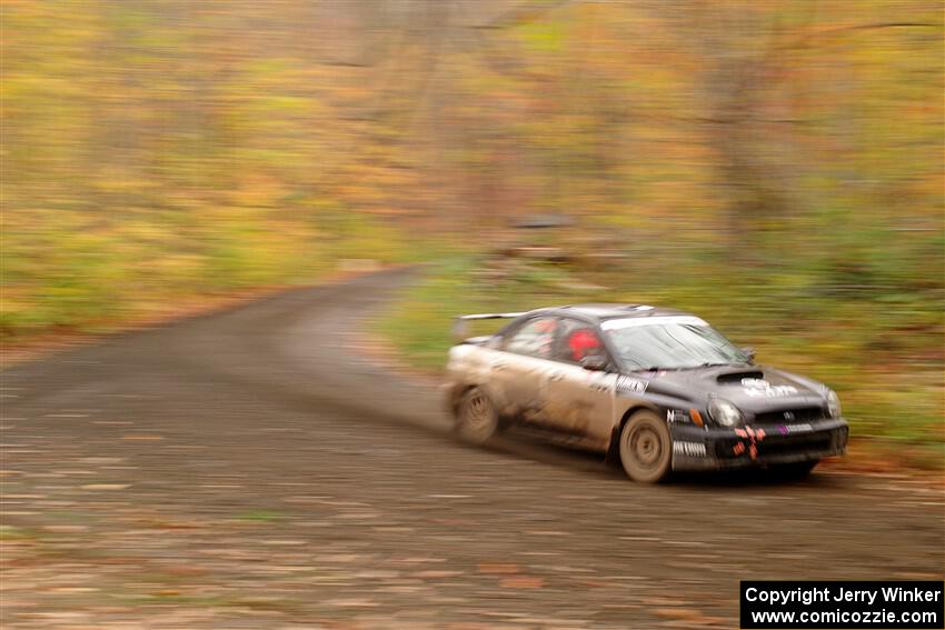 John Farrow / Michael Farrow Subaru WRX on SS15, Double Trouble.