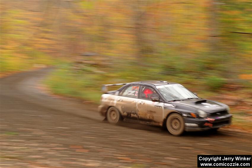 John Farrow / Michael Farrow Subaru WRX on SS15, Double Trouble.