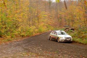 Sam Jacques / Trevor LaCombe Subaru Impreza on SS15, Double Trouble.