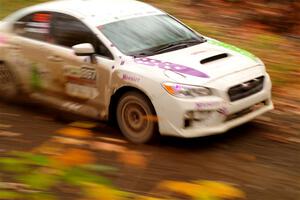 Jamey Randall / Andrew Rausch Subaru WRX on SS15, Double Trouble.