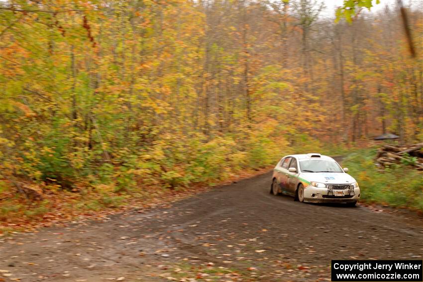 Sam Jacques / Trevor LaCombe Subaru Impreza on SS15, Double Trouble.