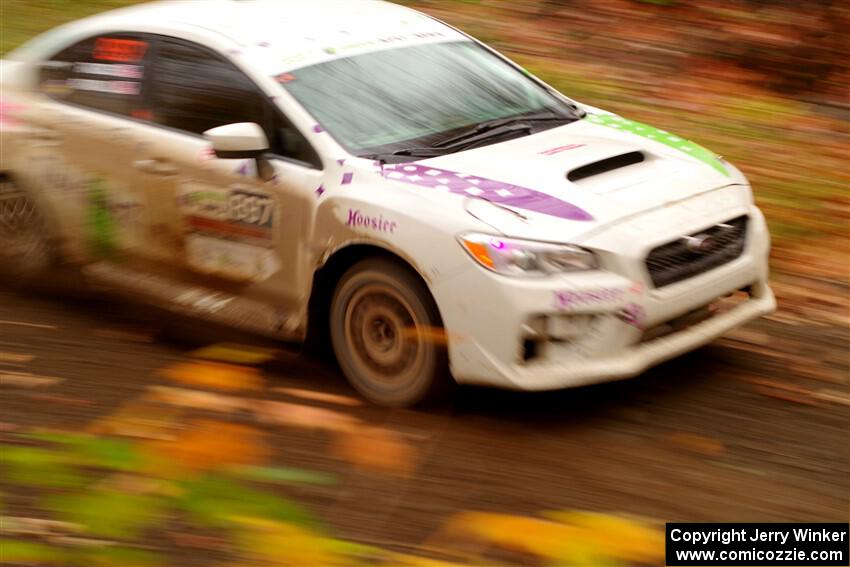 Jamey Randall / Andrew Rausch Subaru WRX on SS15, Double Trouble.