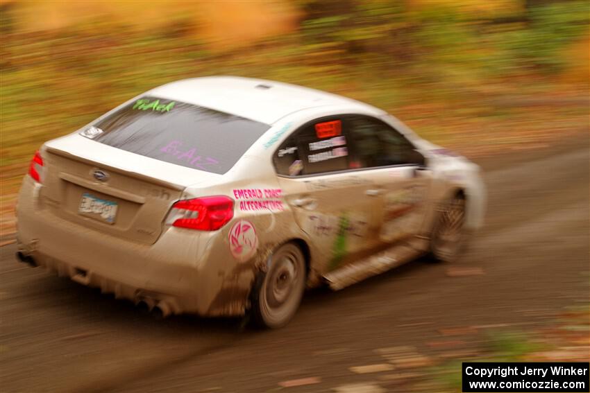 Jamey Randall / Andrew Rausch Subaru WRX on SS15, Double Trouble.