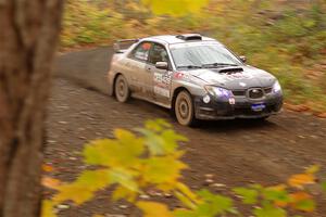 Scott Crouch / Ryan Scott Subaru WRX on SS15, Double Trouble.