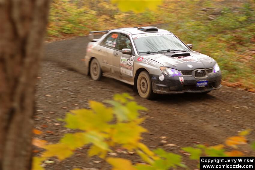 Scott Crouch / Ryan Scott Subaru WRX on SS15, Double Trouble.