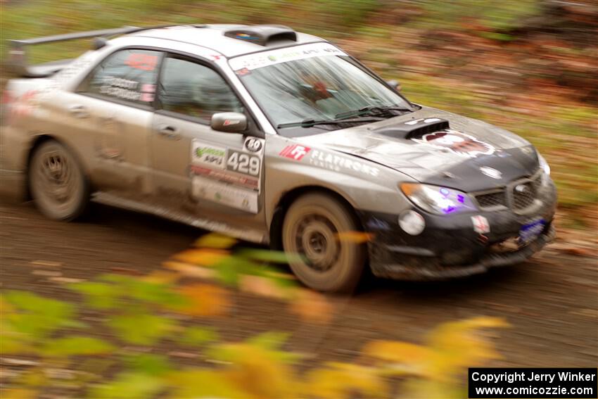 Scott Crouch / Ryan Scott Subaru WRX on SS15, Double Trouble.