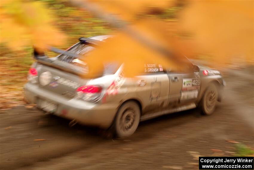 Scott Crouch / Ryan Scott Subaru WRX on SS15, Double Trouble.