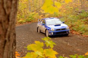 Jimmy Pelizzari / Kate Stevens Subaru WRX on SS15, Double Trouble.