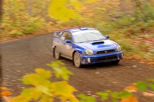 Jimmy Pelizzari / Kate Stevens Subaru WRX on SS15, Double Trouble.