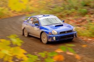 Jimmy Pelizzari / Kate Stevens Subaru WRX on SS15, Double Trouble.