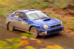 Jimmy Pelizzari / Kate Stevens Subaru WRX on SS15, Double Trouble.