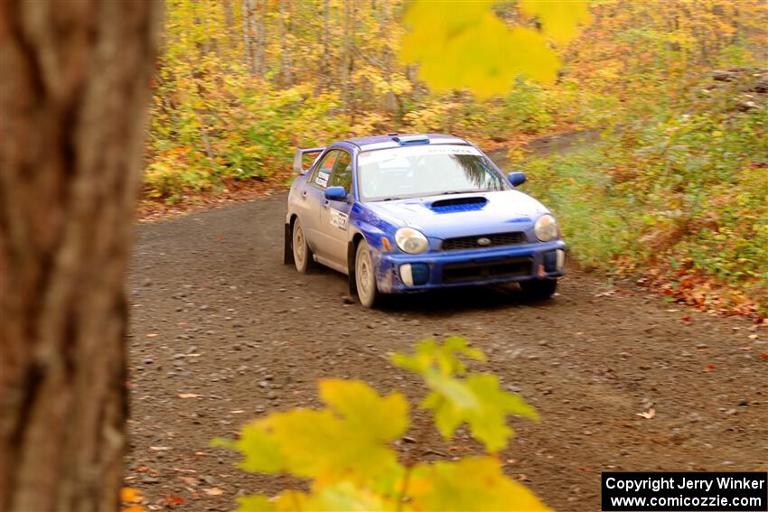 Jimmy Pelizzari / Kate Stevens Subaru WRX on SS15, Double Trouble.