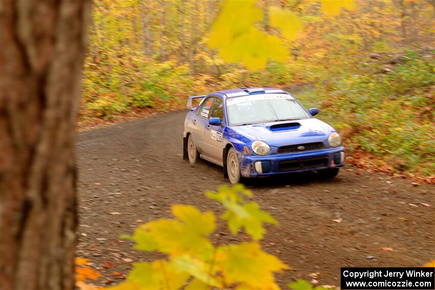 Jimmy Pelizzari / Kate Stevens Subaru WRX on SS15, Double Trouble.