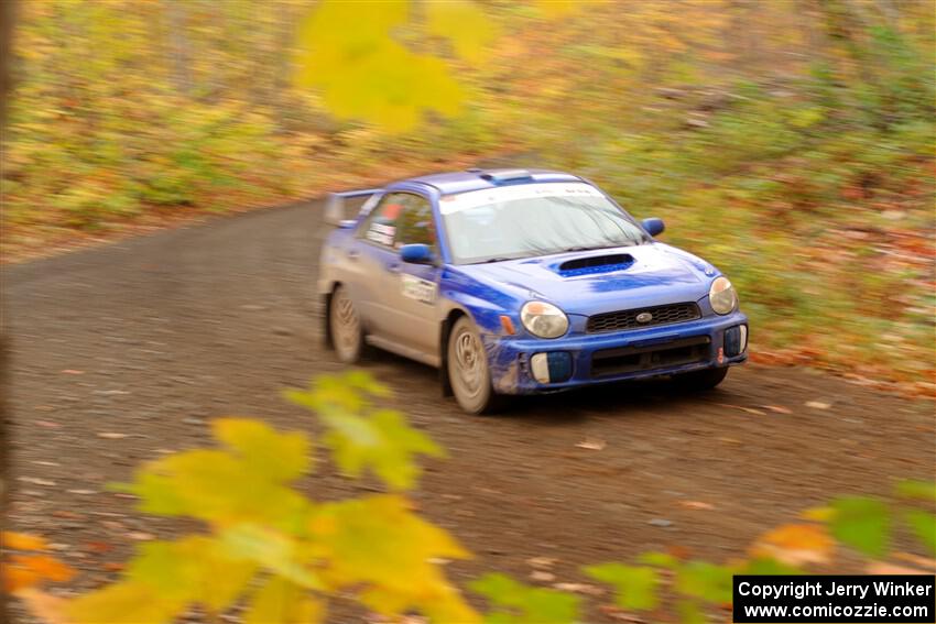 Jimmy Pelizzari / Kate Stevens Subaru WRX on SS15, Double Trouble.