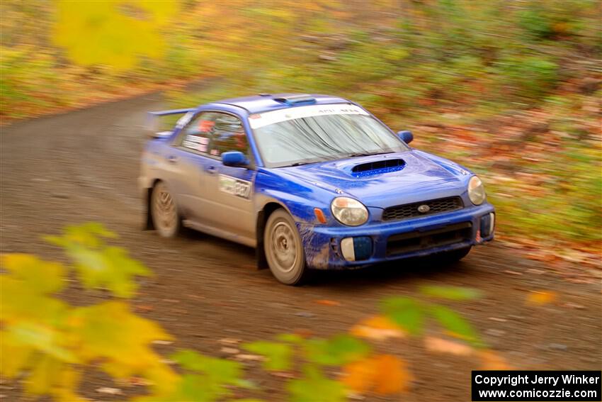 Jimmy Pelizzari / Kate Stevens Subaru WRX on SS15, Double Trouble.