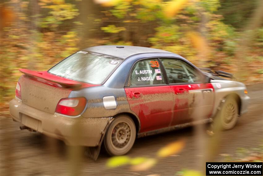 Jonathon Nagel / Liz Austin Subaru Impreza 2.5RS on SS15, Double Trouble.