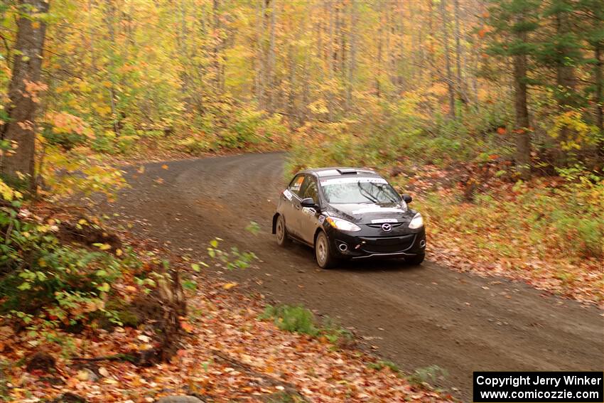 Tommy Cadwalader / Stefan Trajkov Mazda 2 on SS15, Double Trouble.